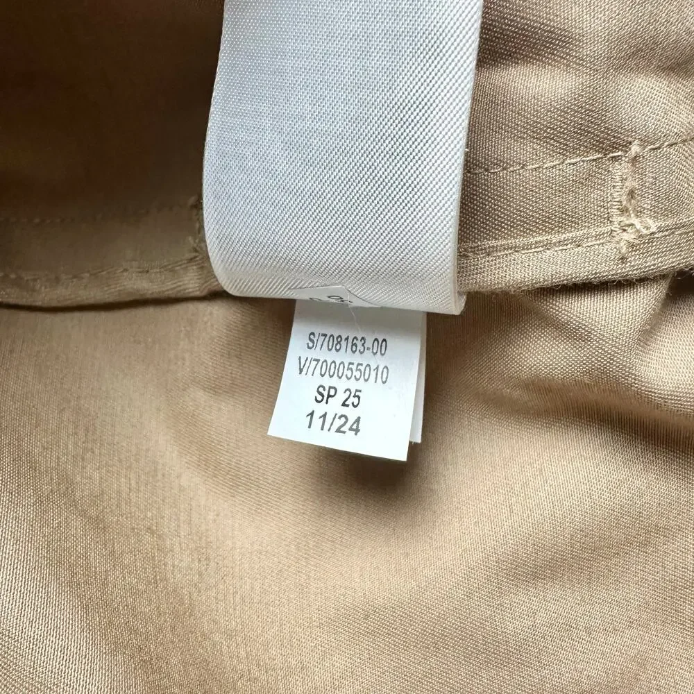 Banana Republic | Women | Beige Chic Cape Back Belted Short Trench Coat | Small - Picture 11 of 16